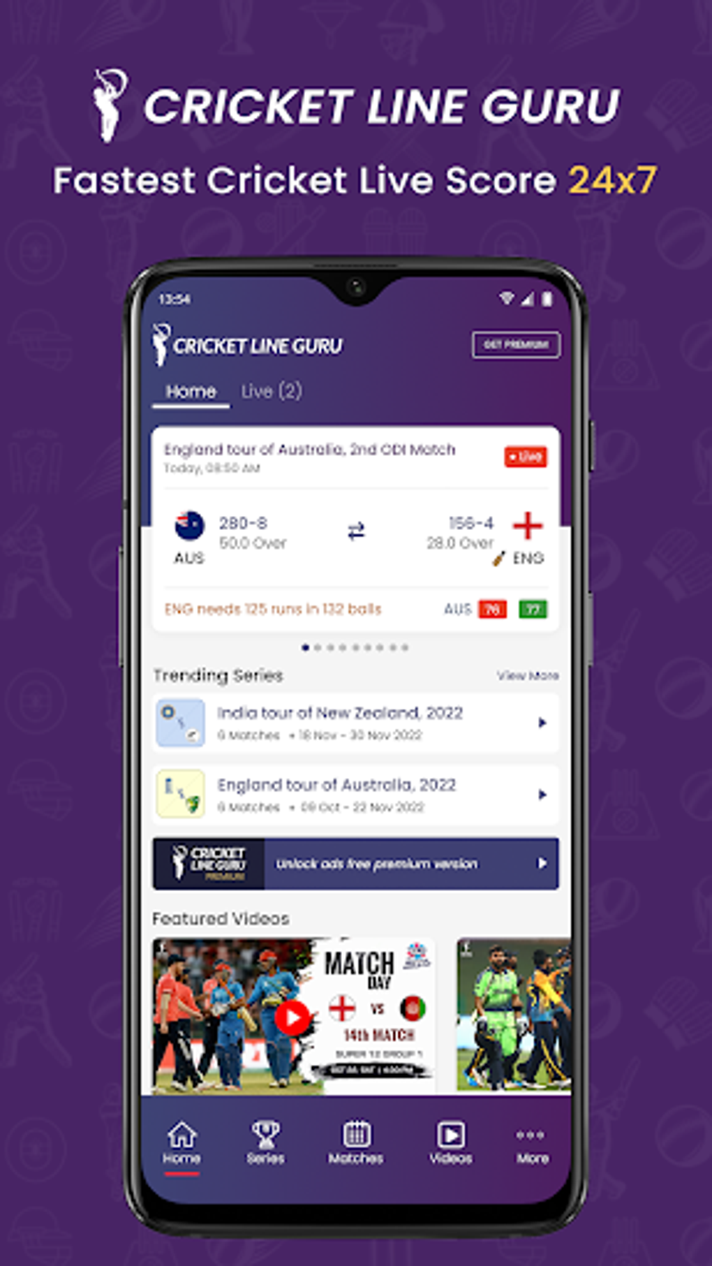 Cricket live line online tv